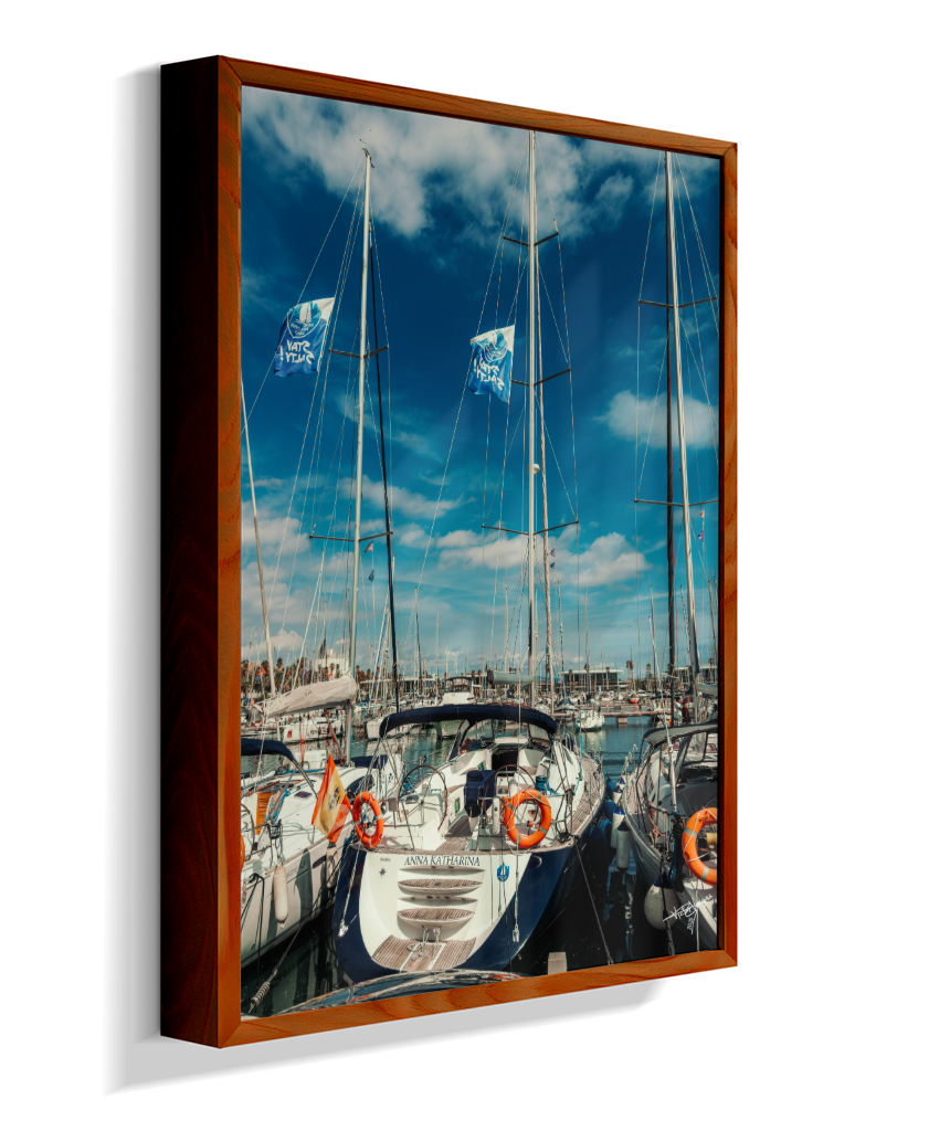 Masts and Blue
