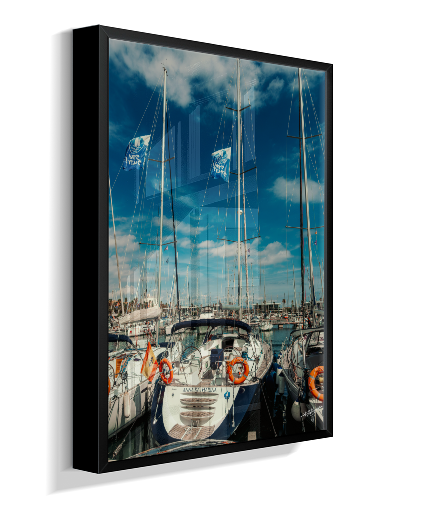 Masts and Blue