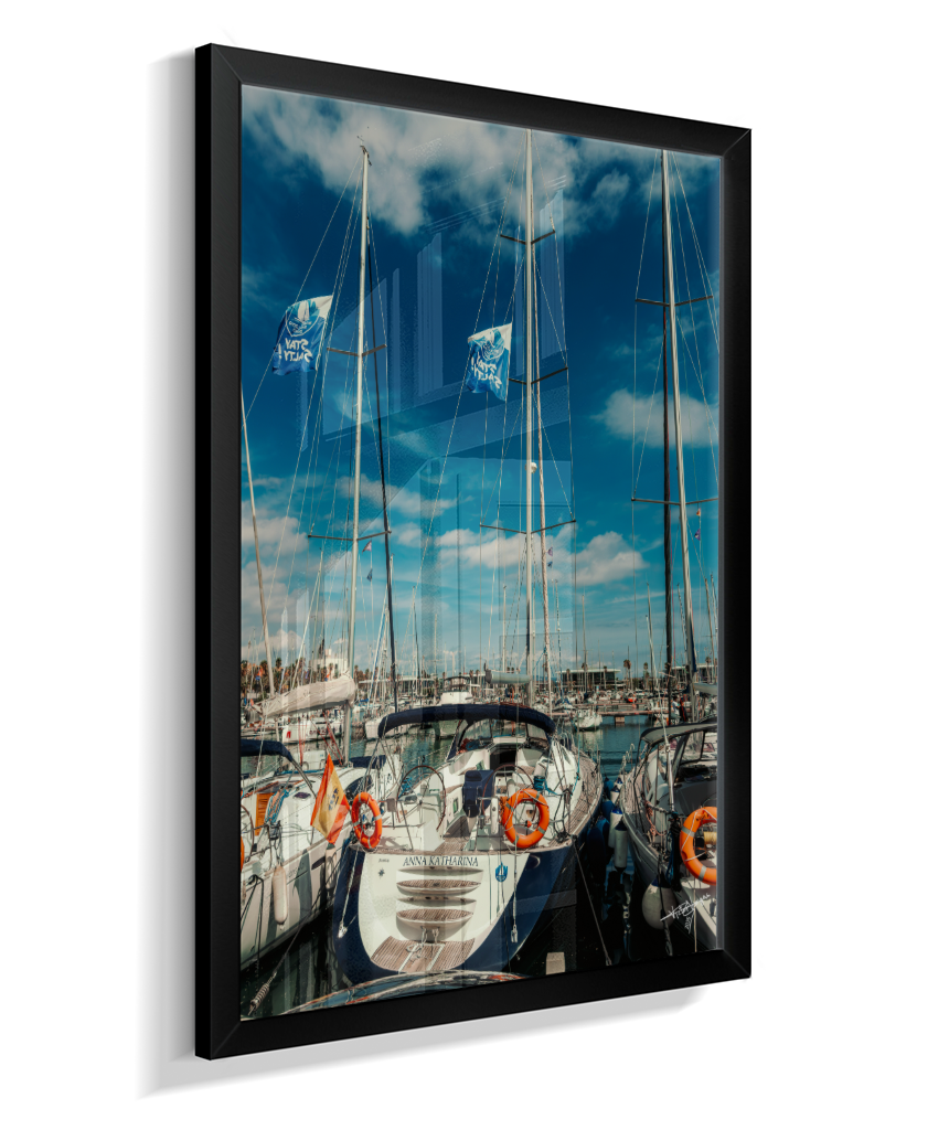Masts and Blue