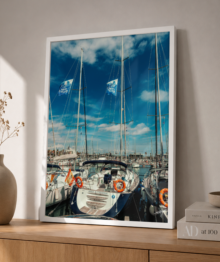 Masts and Blue