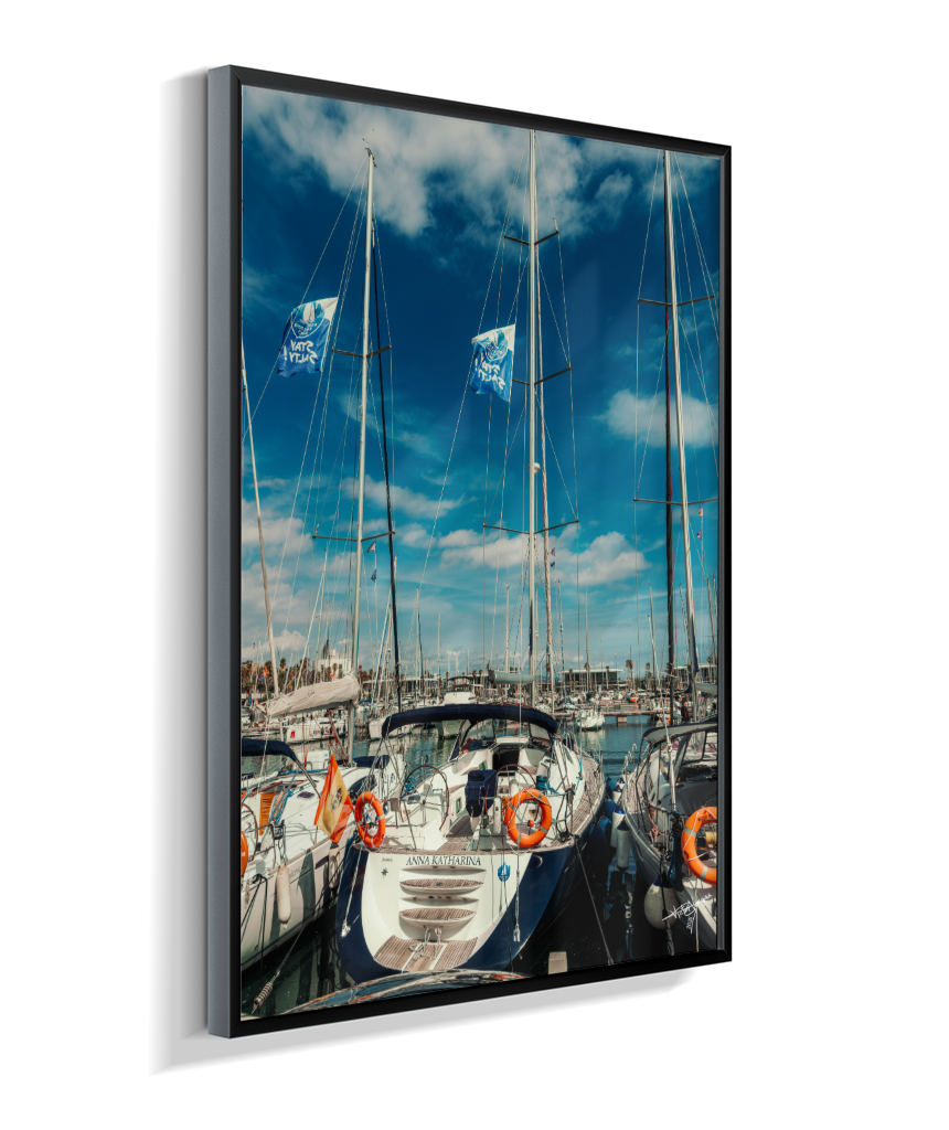 Masts and Blue