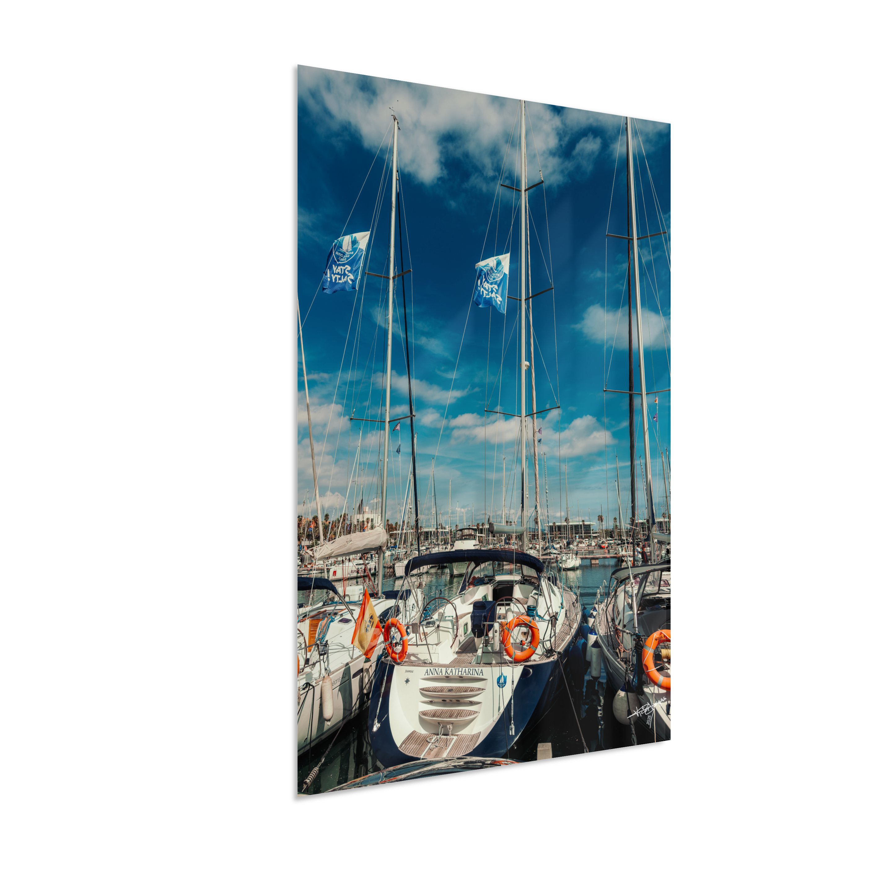 Masts and Blue