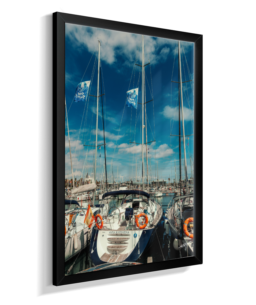 Masts and Blue