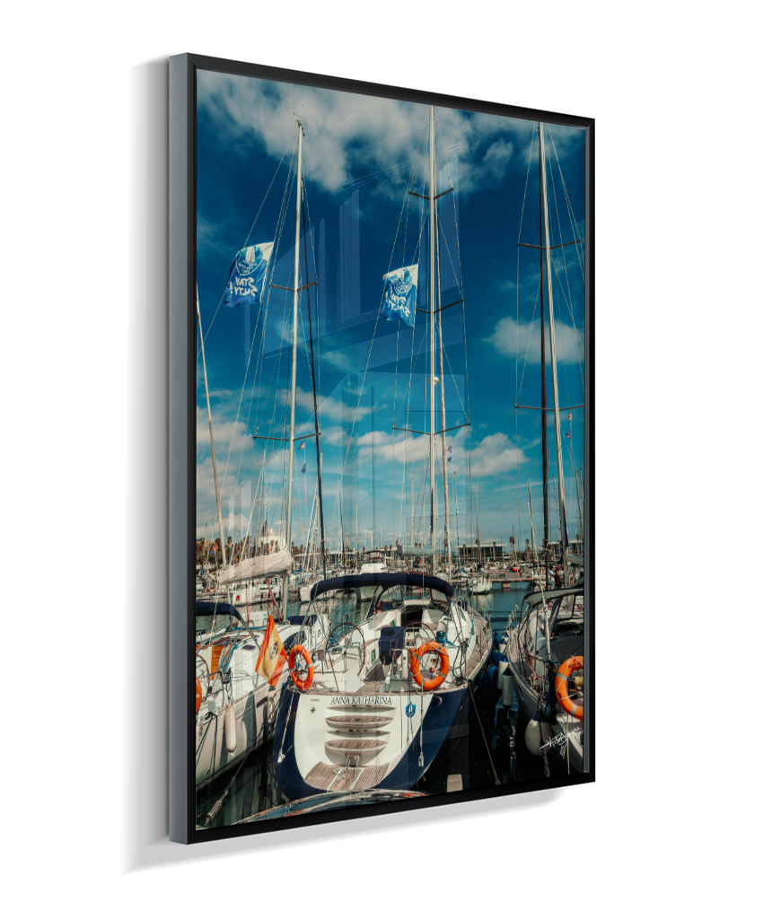 Masts and Blue