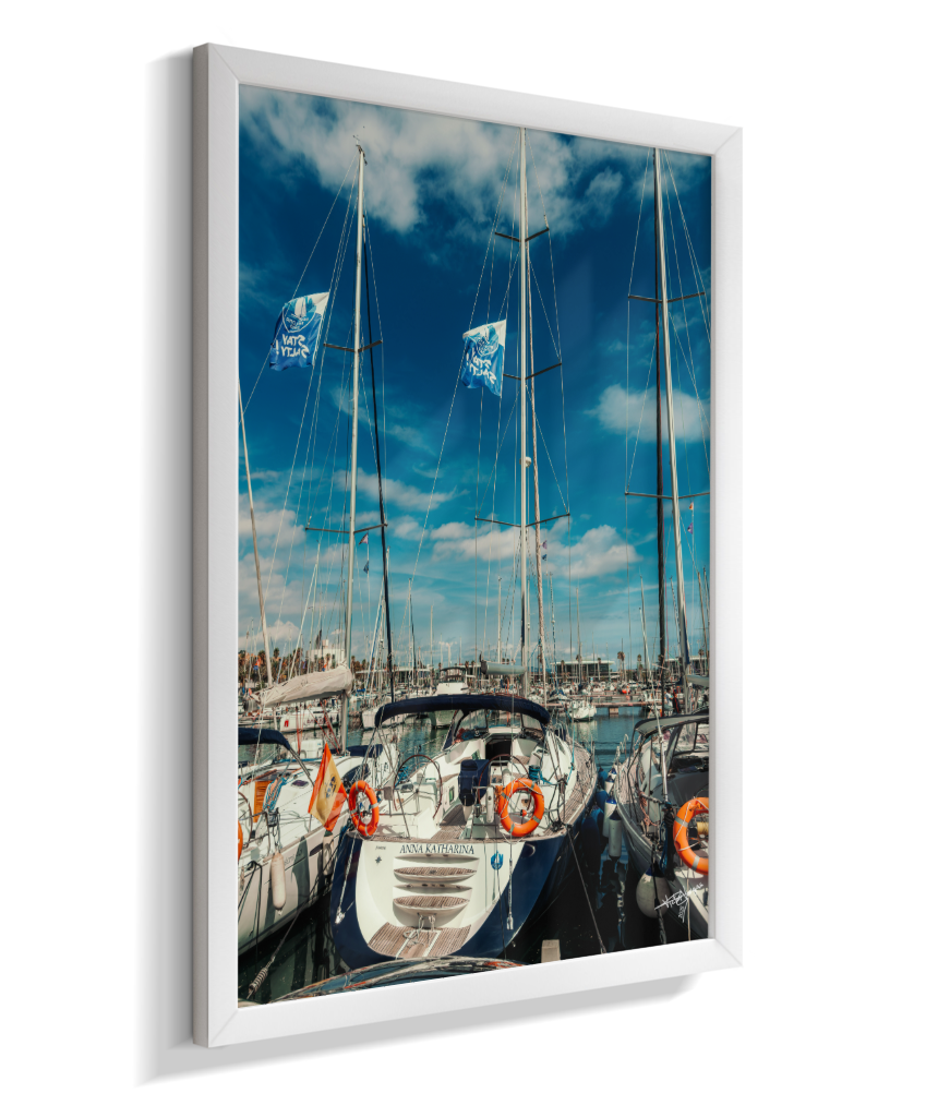 Masts and Blue