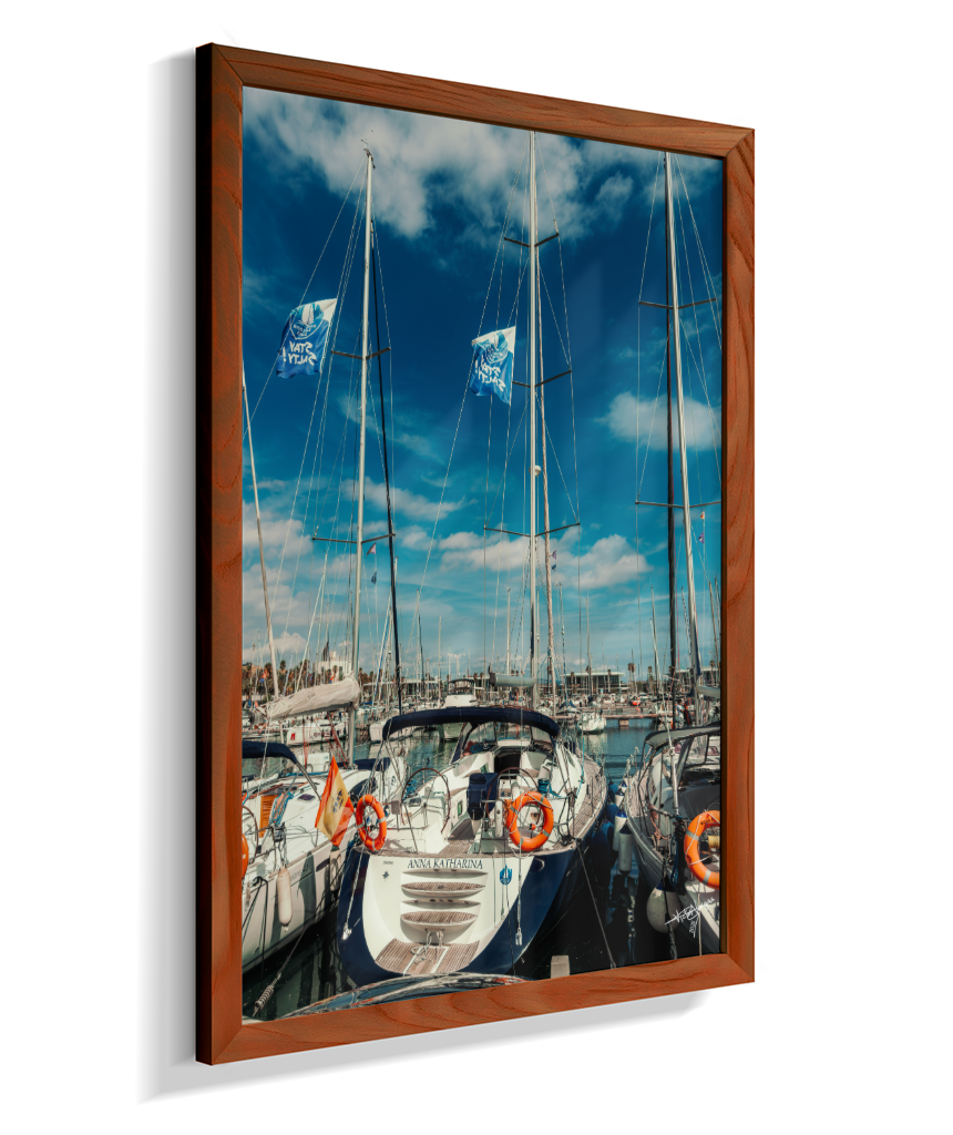 Masts and Blue