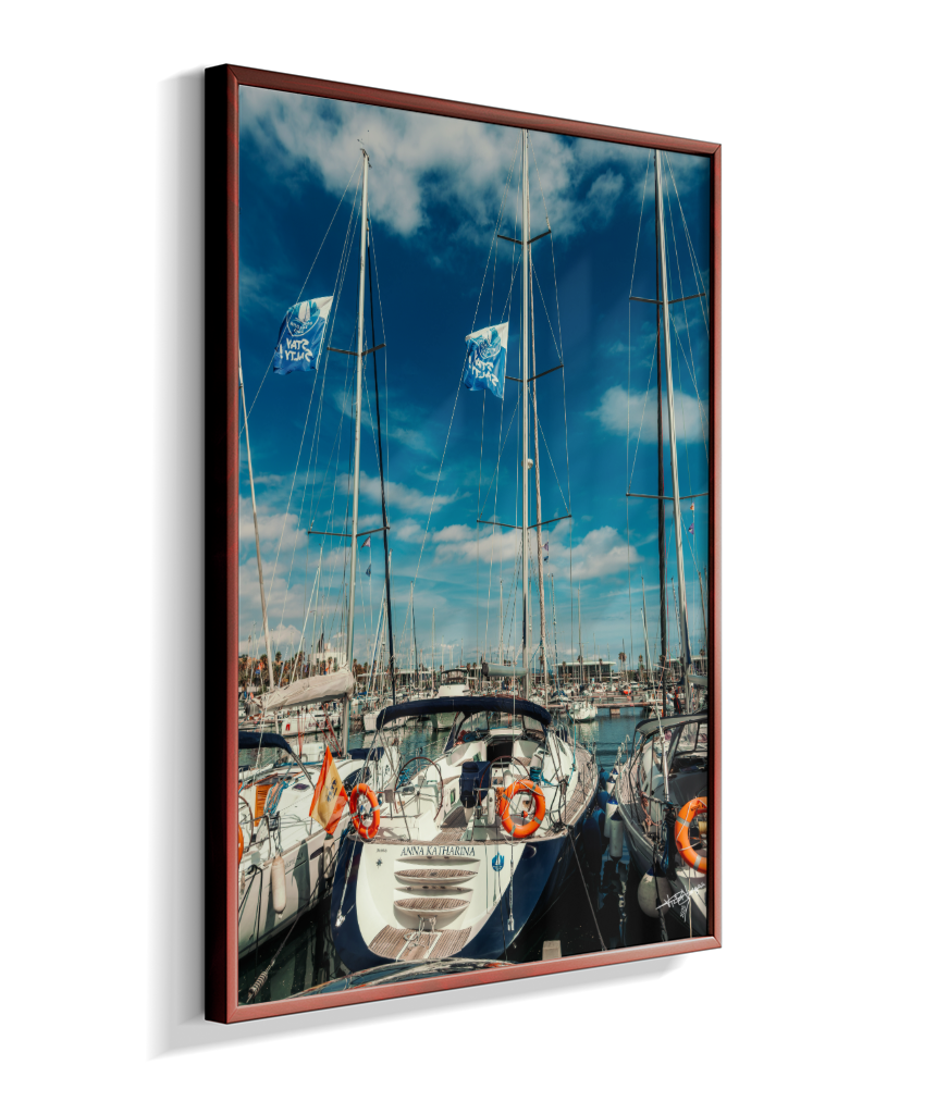 Masts and Blue