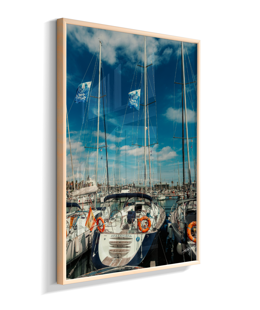 Masts and Blue