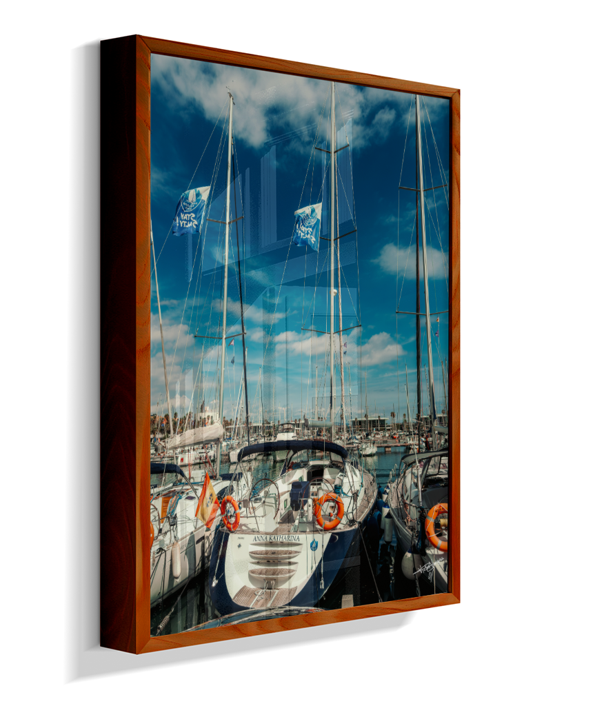 Masts and Blue