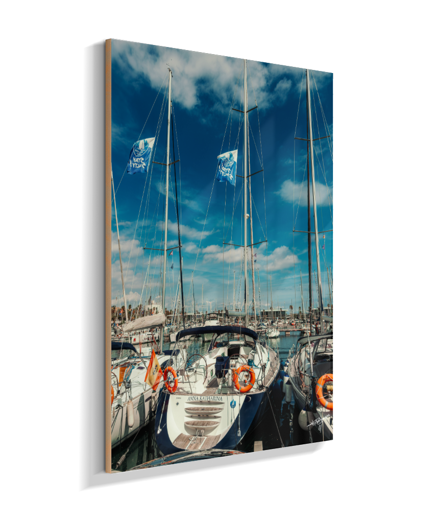 Masts and Blue