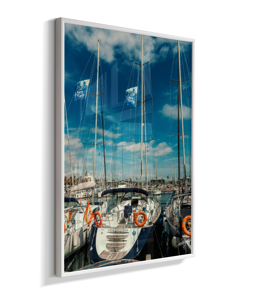Masts and Blue