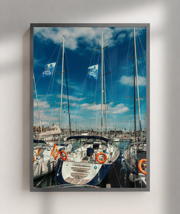 Masts and Blue