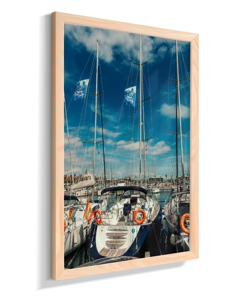 Masts and Blue