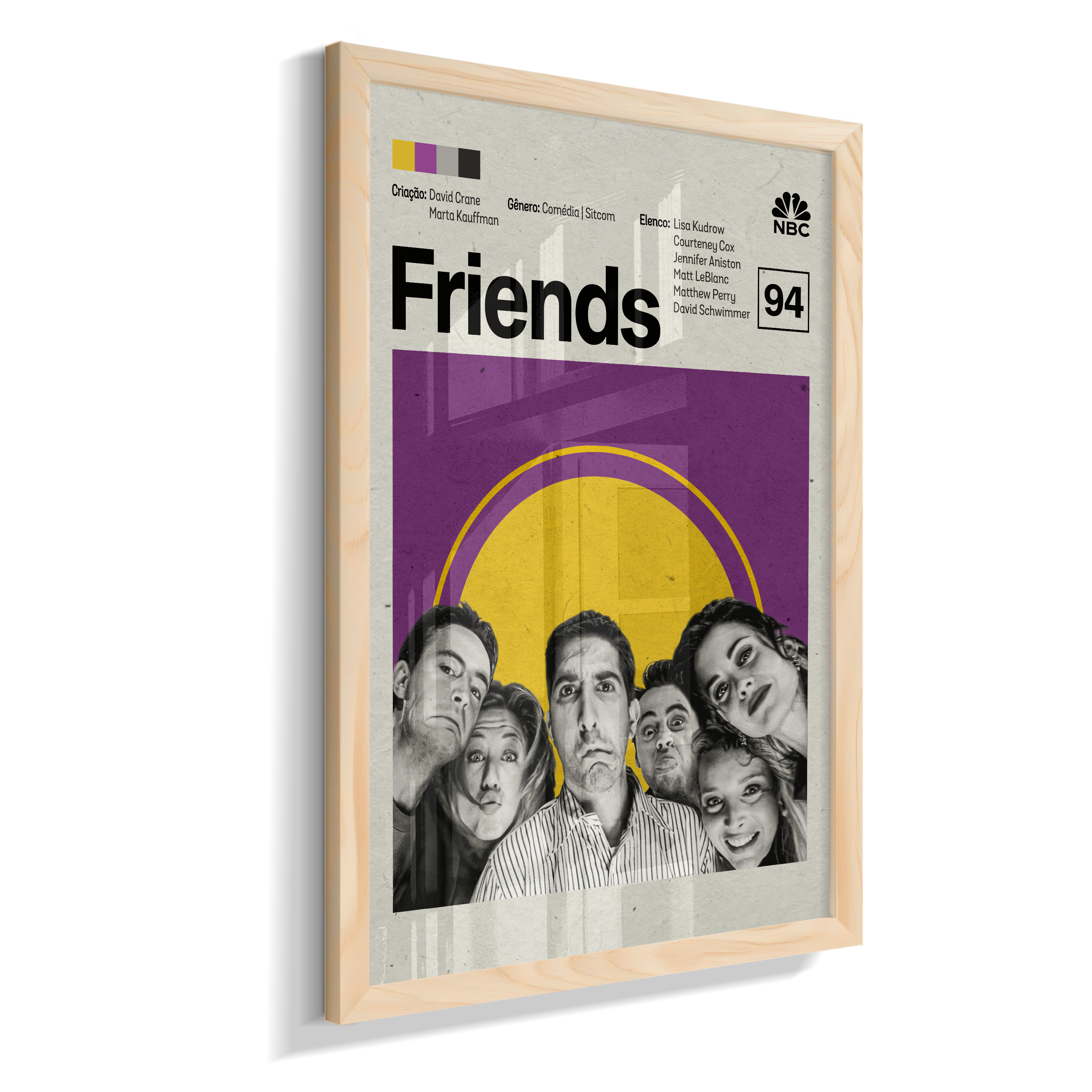 Quadro Friends Minimalista | Pôster Decorativo de Série