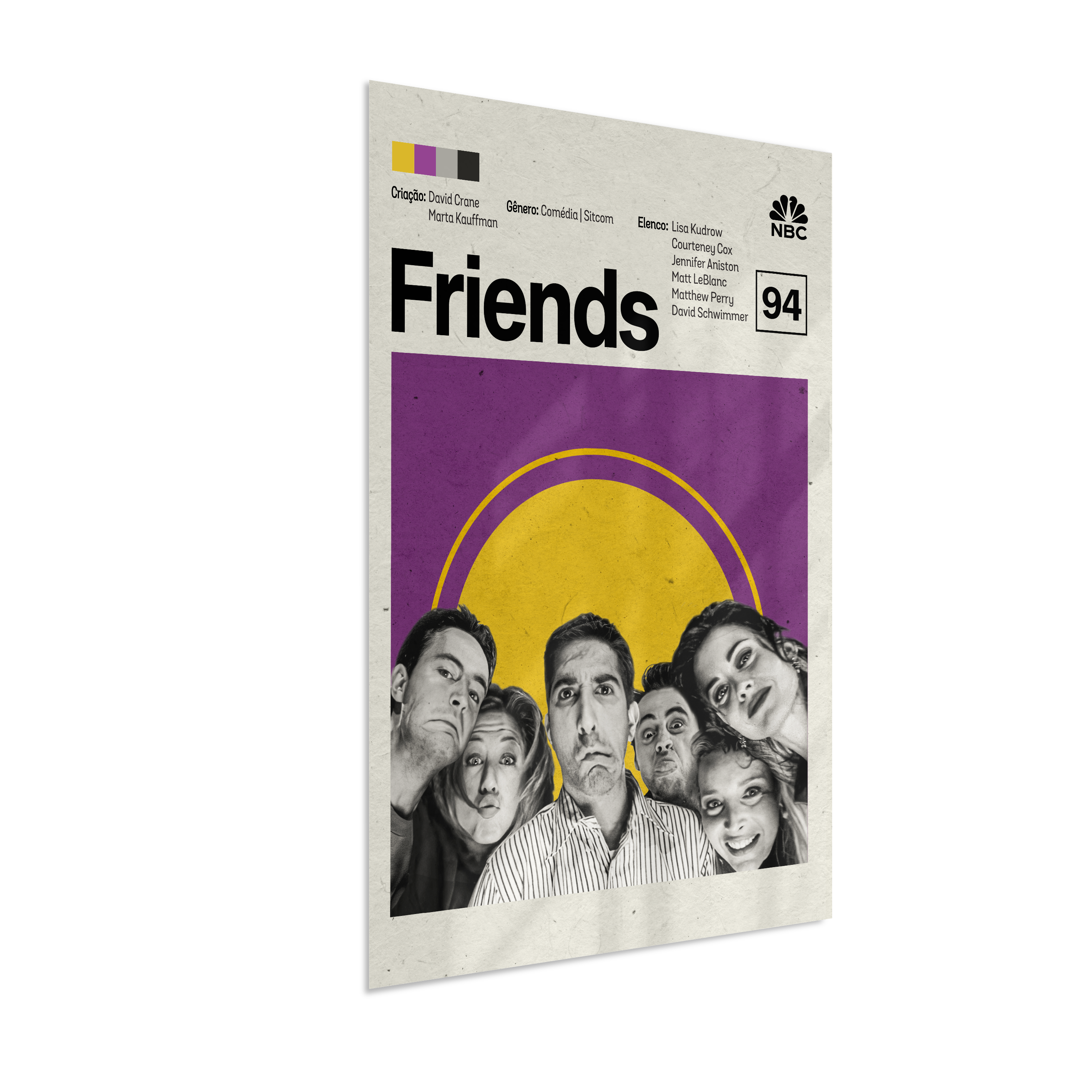 Quadro Friends Minimalista | Pôster Decorativo de Série