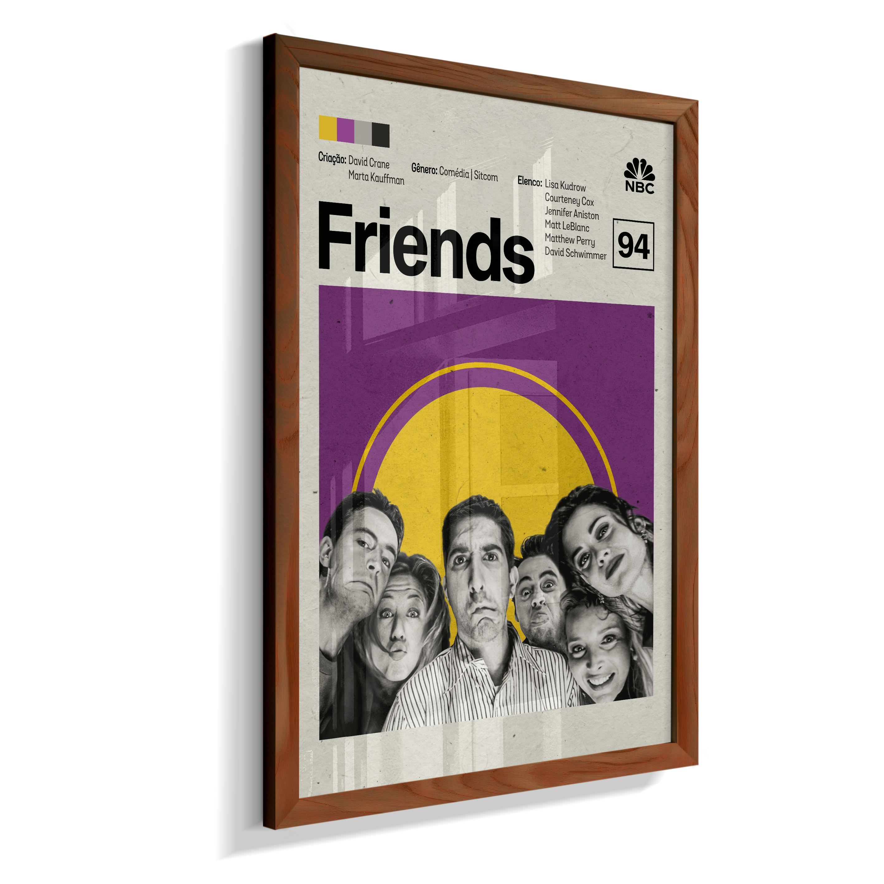 Quadro Friends Minimalista | Pôster Decorativo de Série