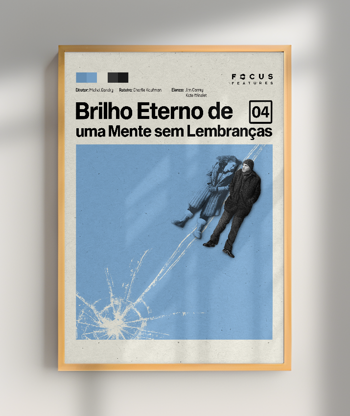 Quadro Brilho Eterno de uma Mente sem Lembranças Minimalista