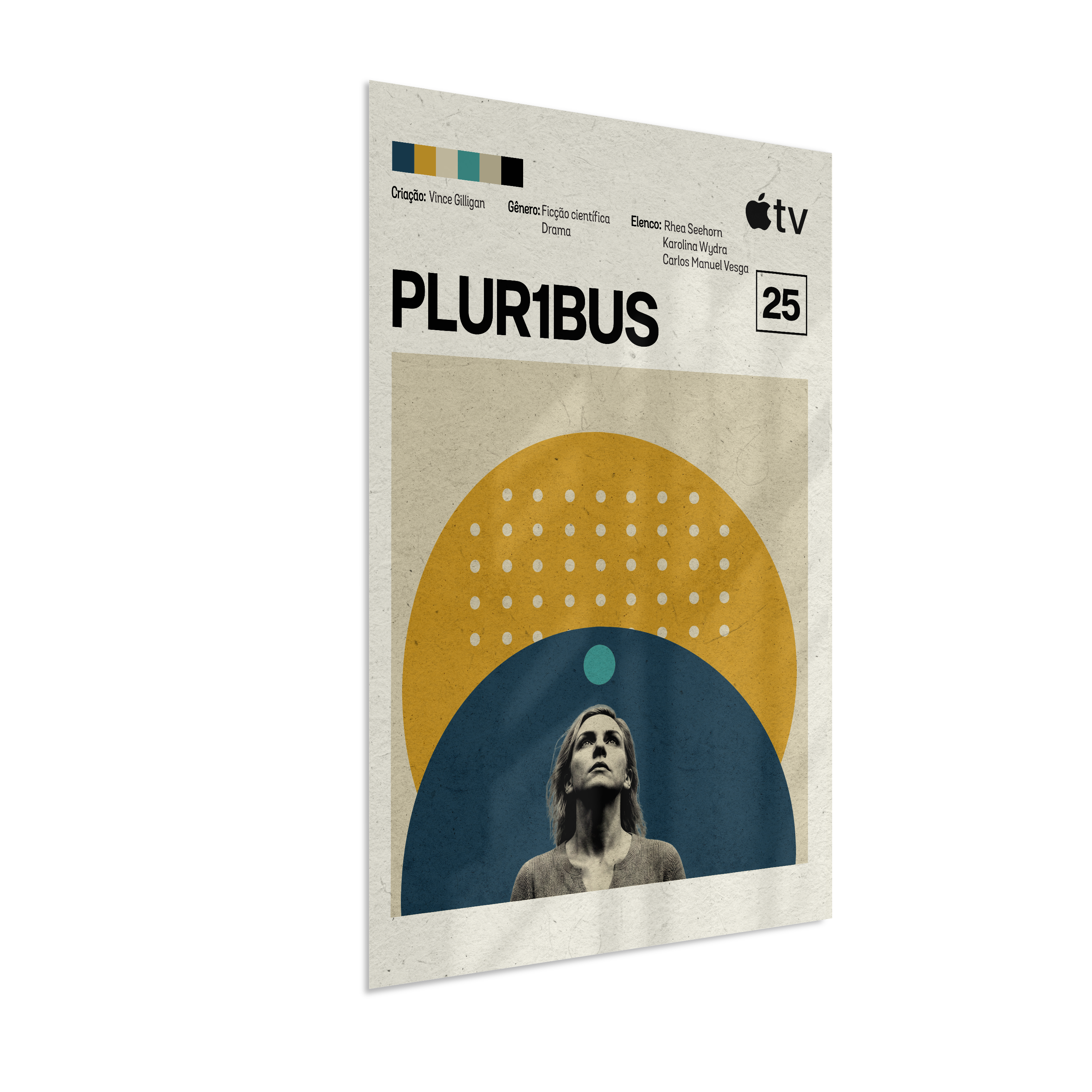 Quadro Pluribus Minimalista | Pôster Decorativo Série de Ficção Científica