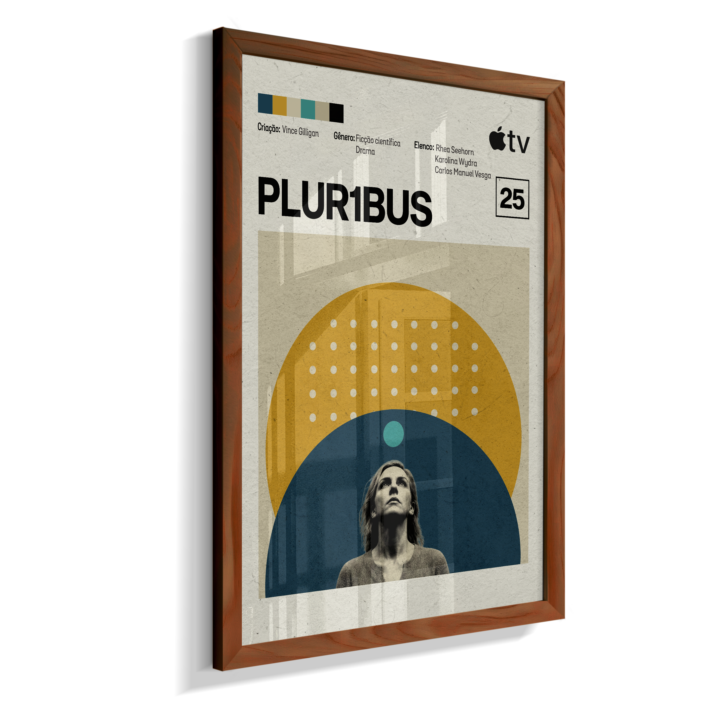 Quadro Pluribus Minimalista | Pôster Decorativo Série de Ficção Científica
