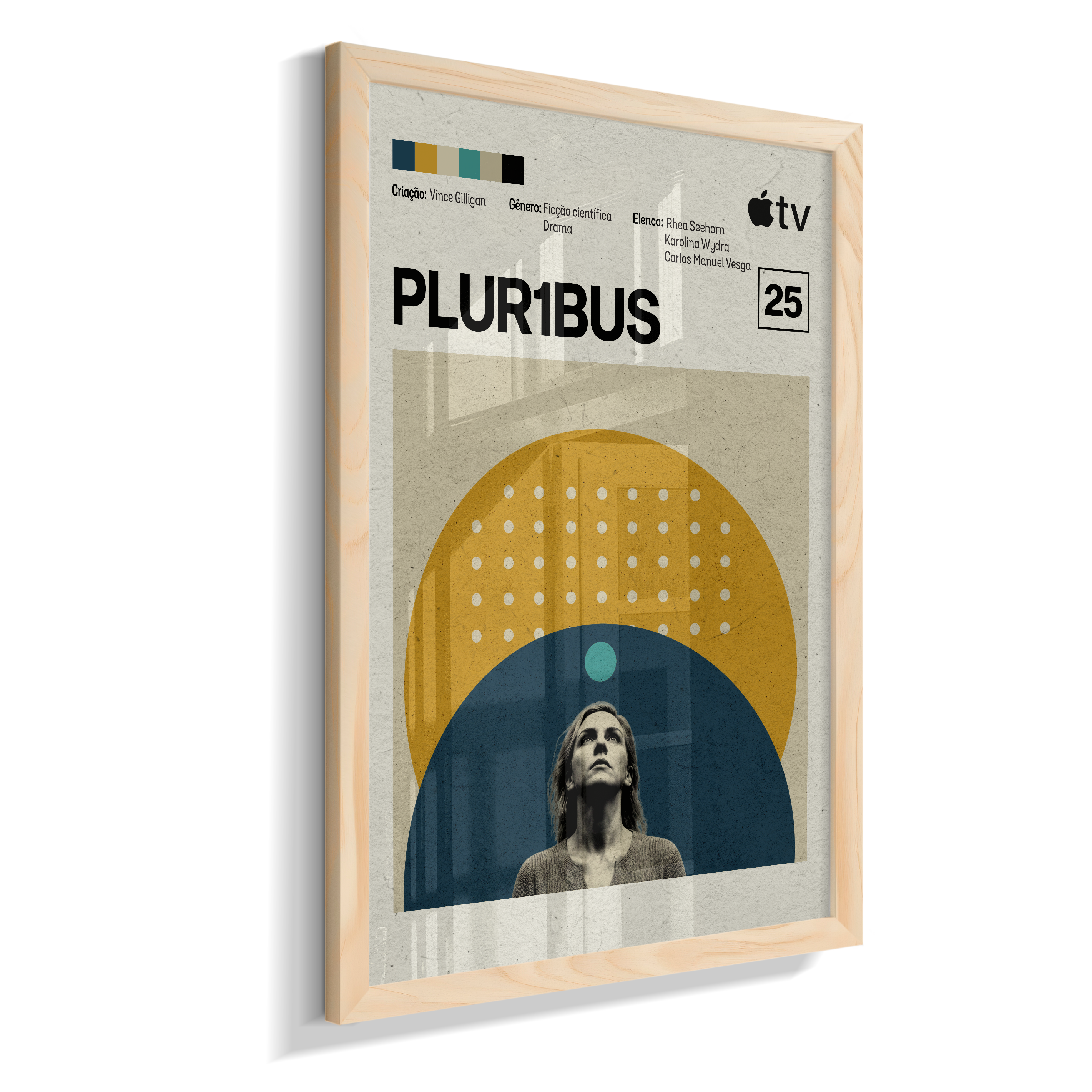 Quadro Pluribus Minimalista | Pôster Decorativo Série de Ficção Científica