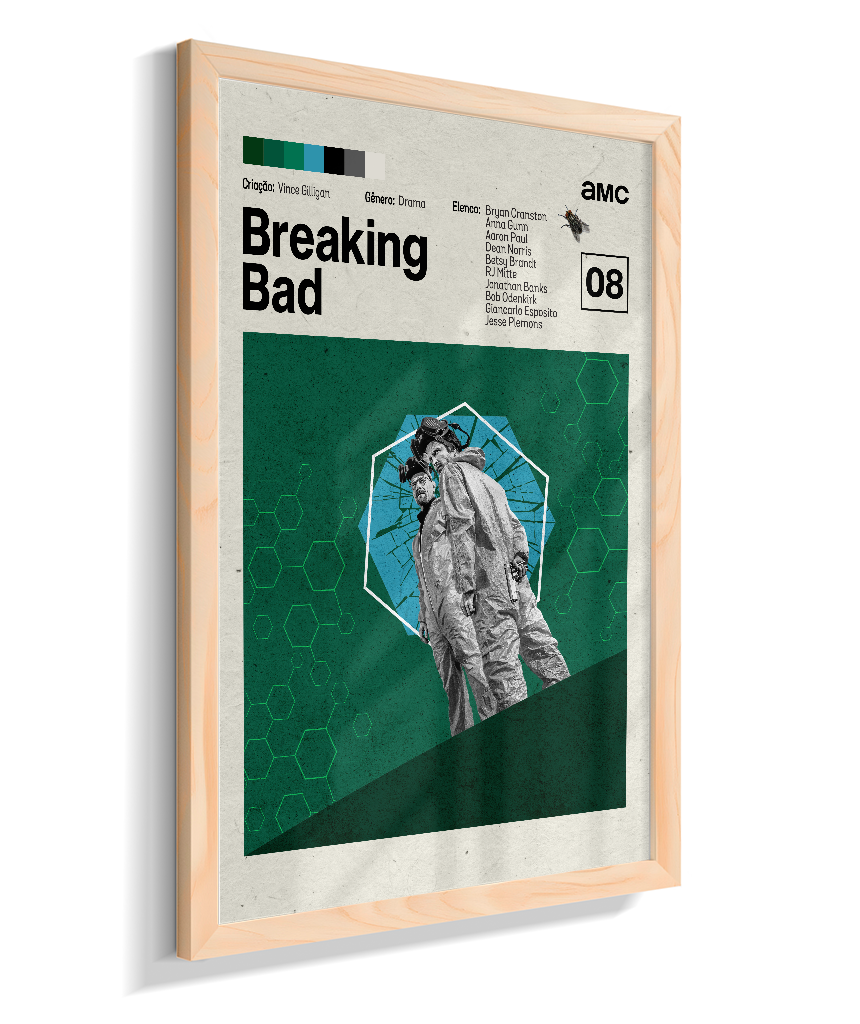 Quadro Breaking Bad Minimalista