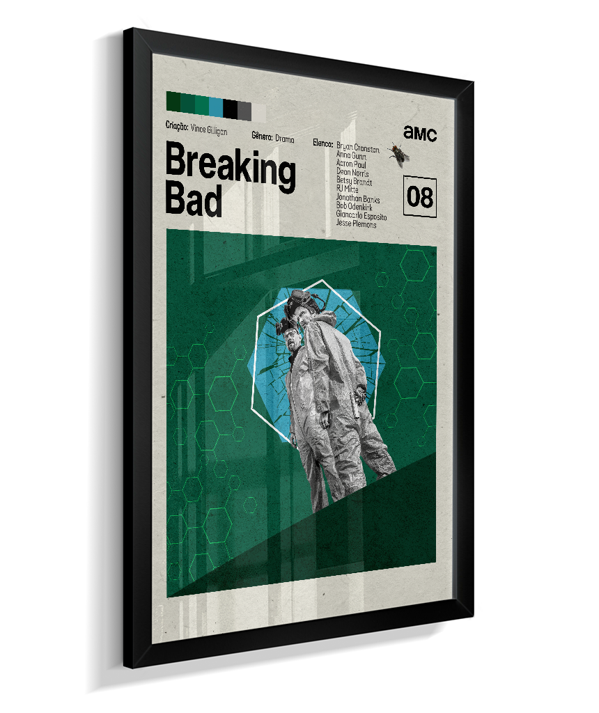 Quadro Breaking Bad Minimalista