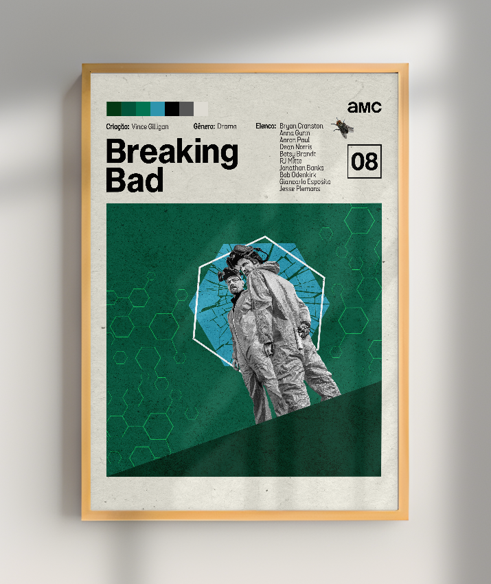 Quadro Breaking Bad Minimalista