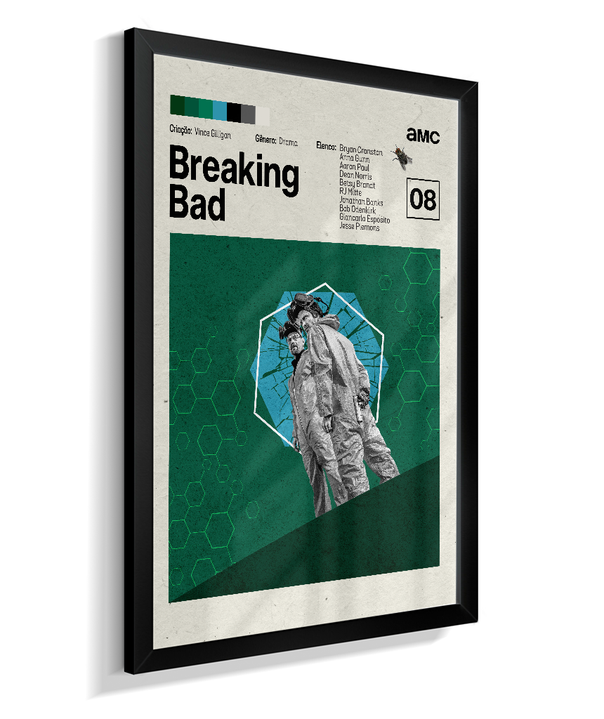 Quadro Breaking Bad Minimalista
