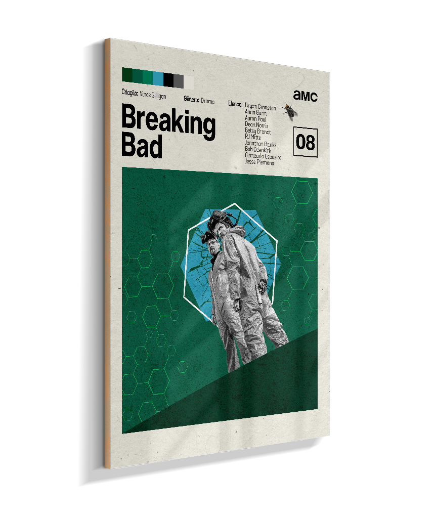 Quadro Breaking Bad Minimalista