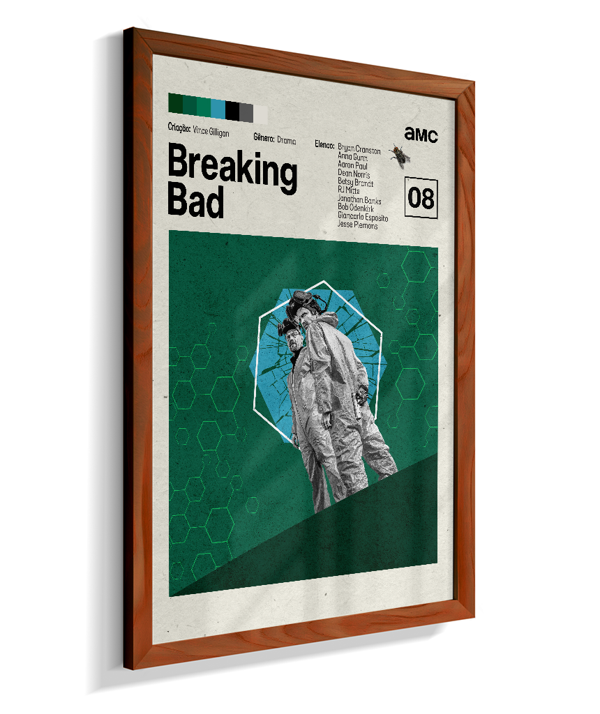 Quadro Breaking Bad Minimalista