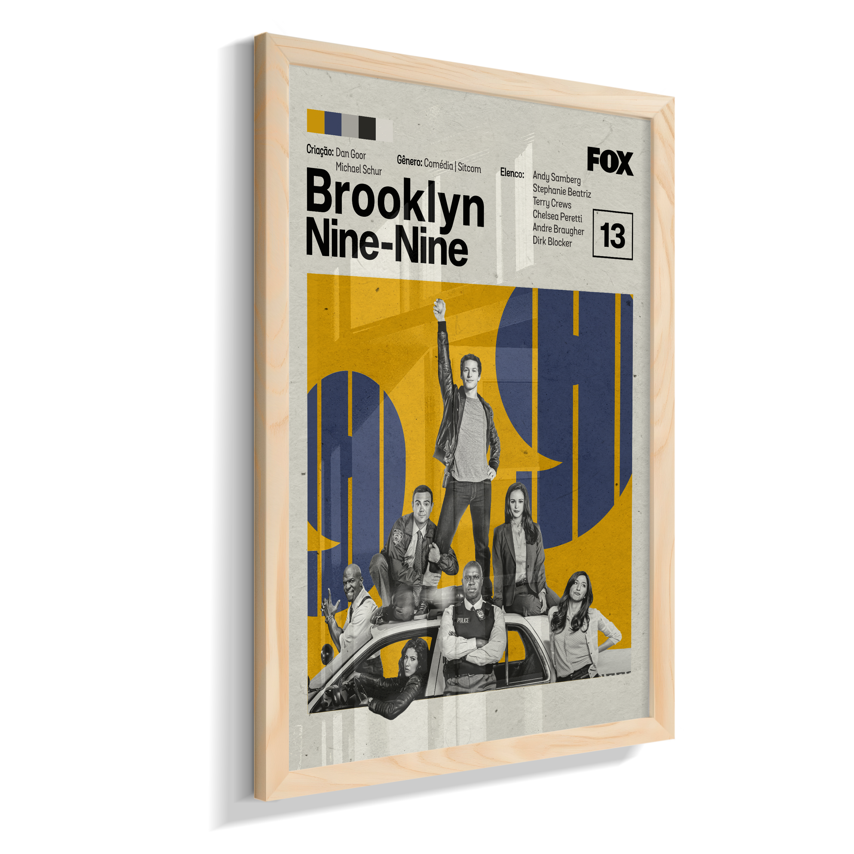 Quadro Brooklyn Nine-Nine Minimalista