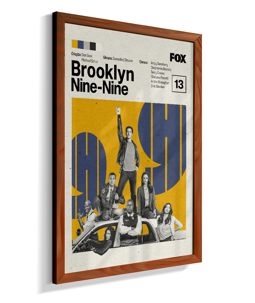 Quadro Brooklyn Nine-Nine Minimalista