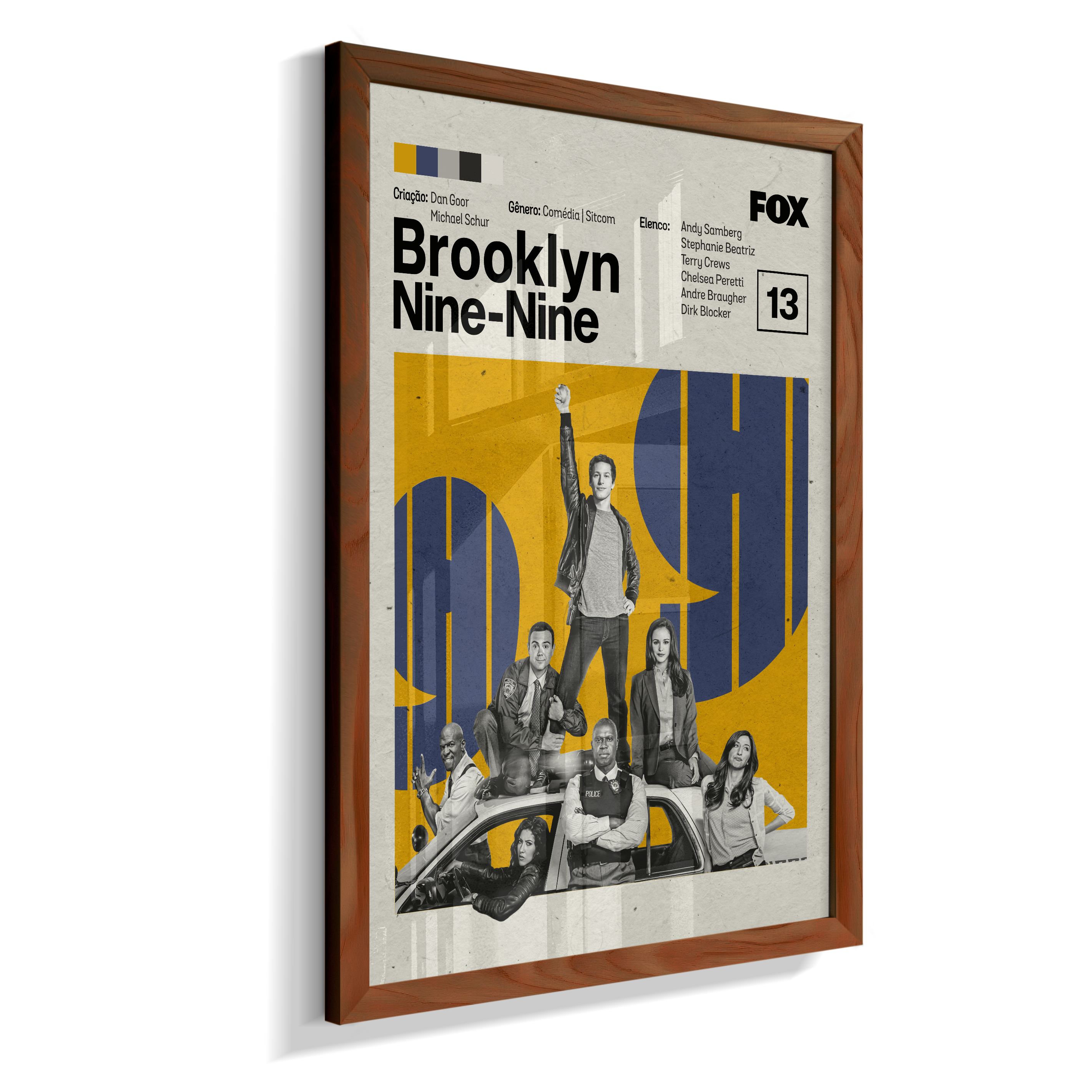 Quadro Brooklyn Nine-Nine Minimalista