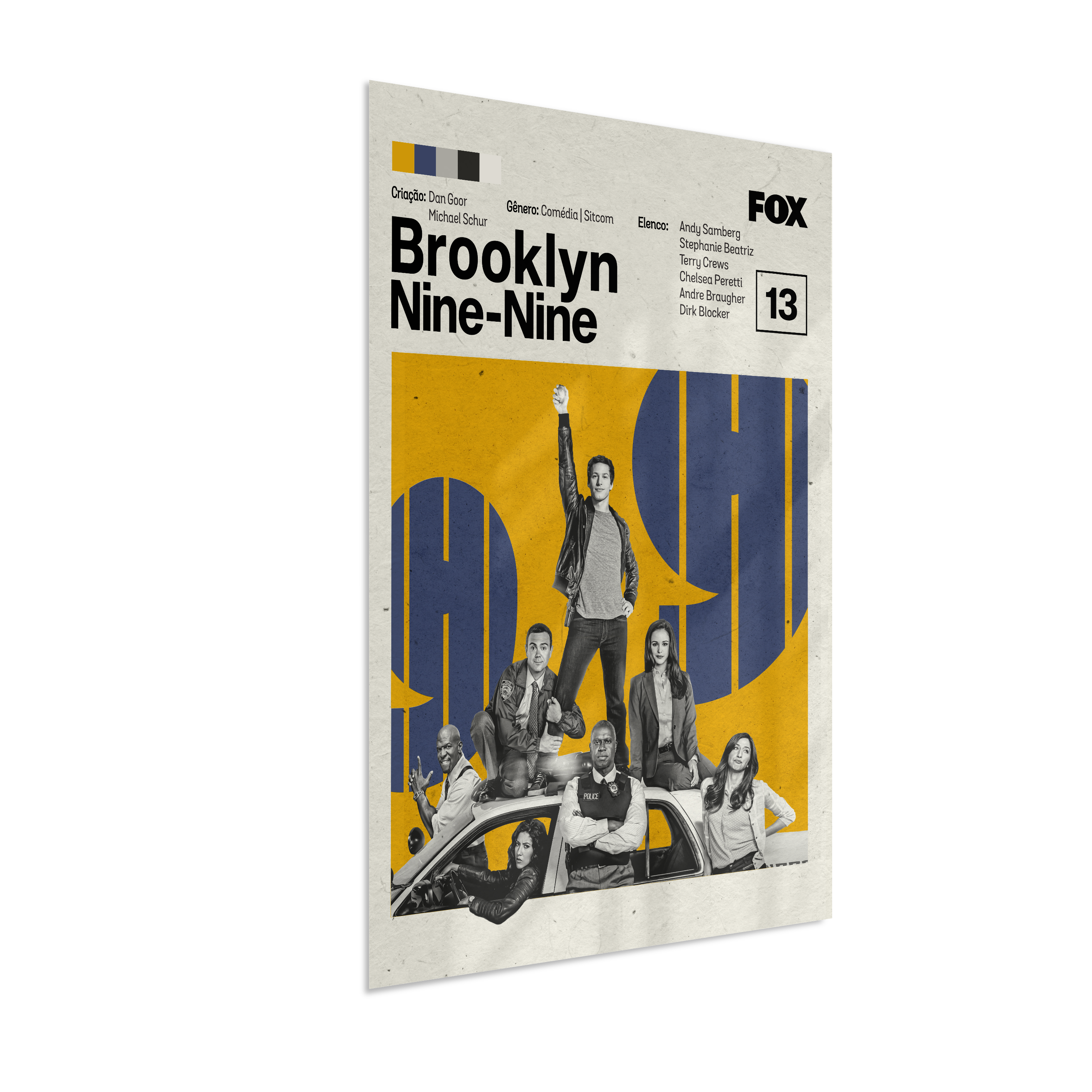 Quadro Brooklyn Nine-Nine Minimalista