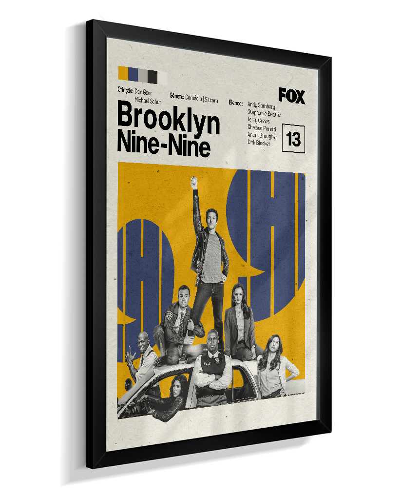 Quadro Brooklyn Nine-Nine Minimalista