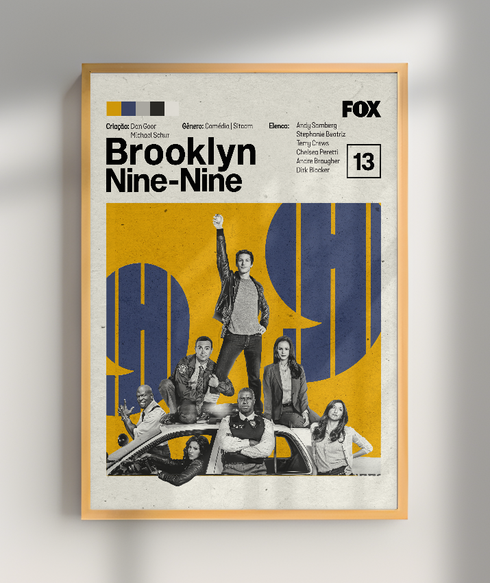 Quadro Brooklyn Nine-Nine Minimalista