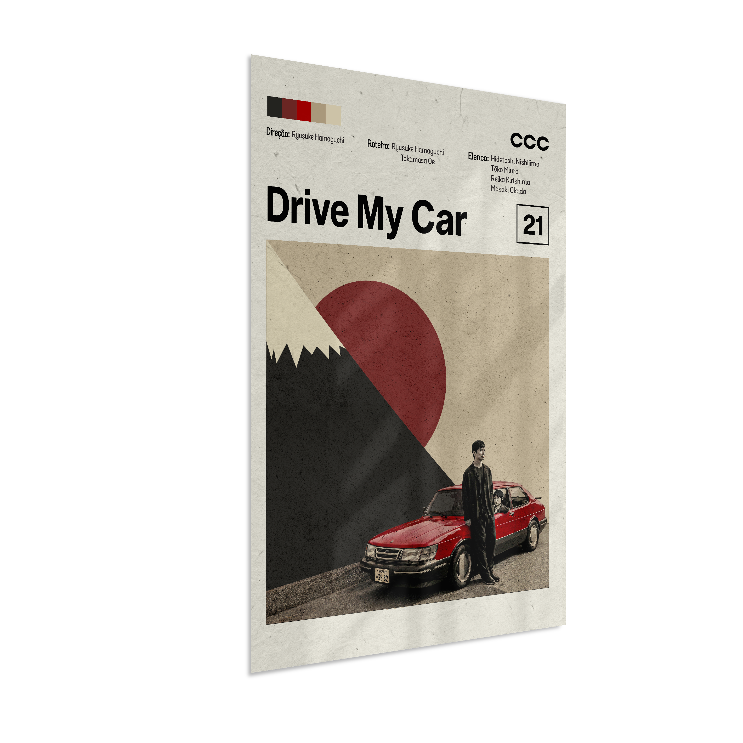 Quadro Drive My Car Minimalista