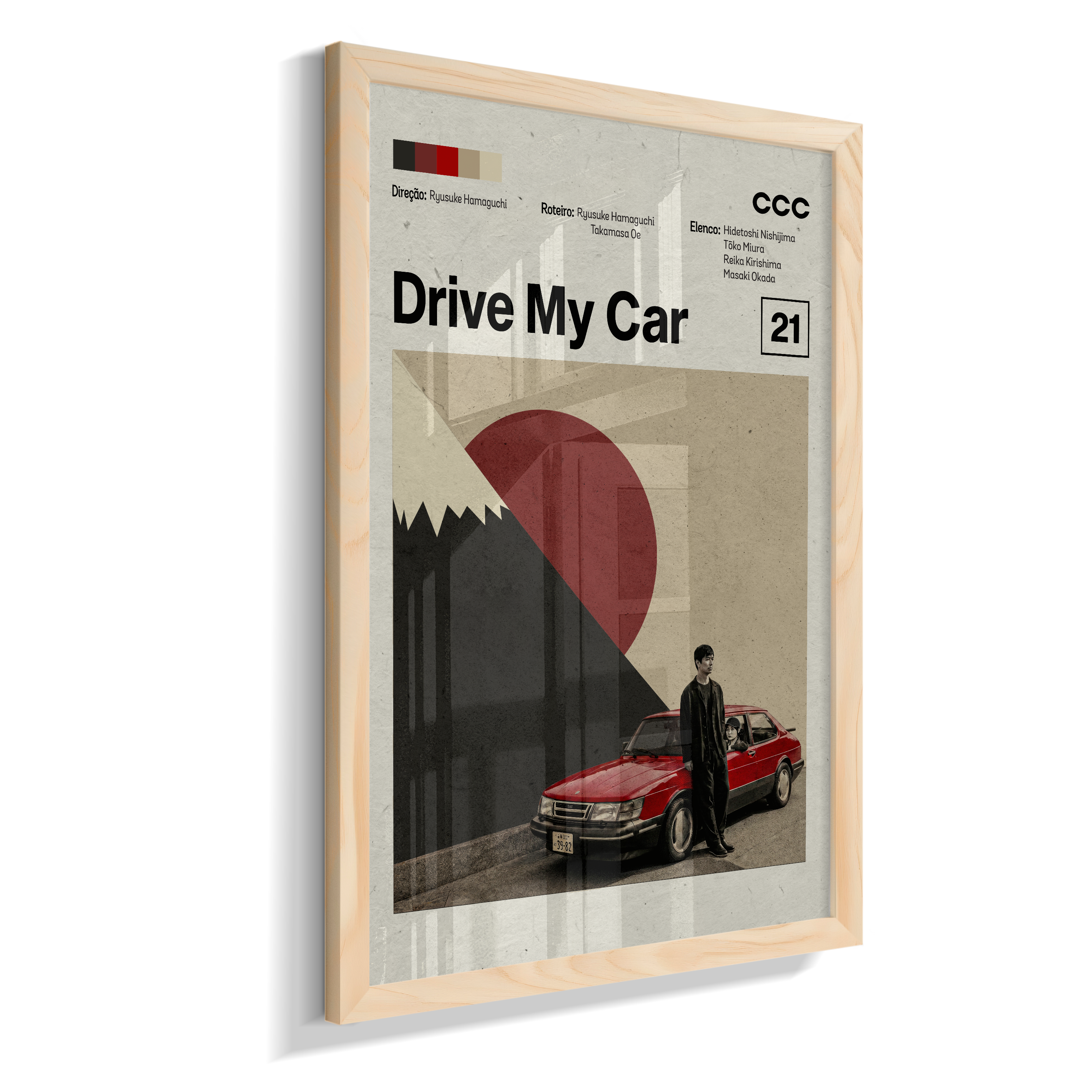 Quadro Drive My Car Minimalista