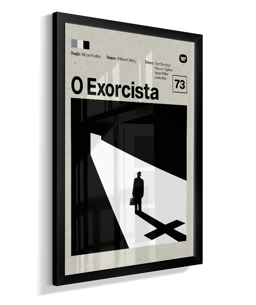 Quadro O Exorcista Minimalista