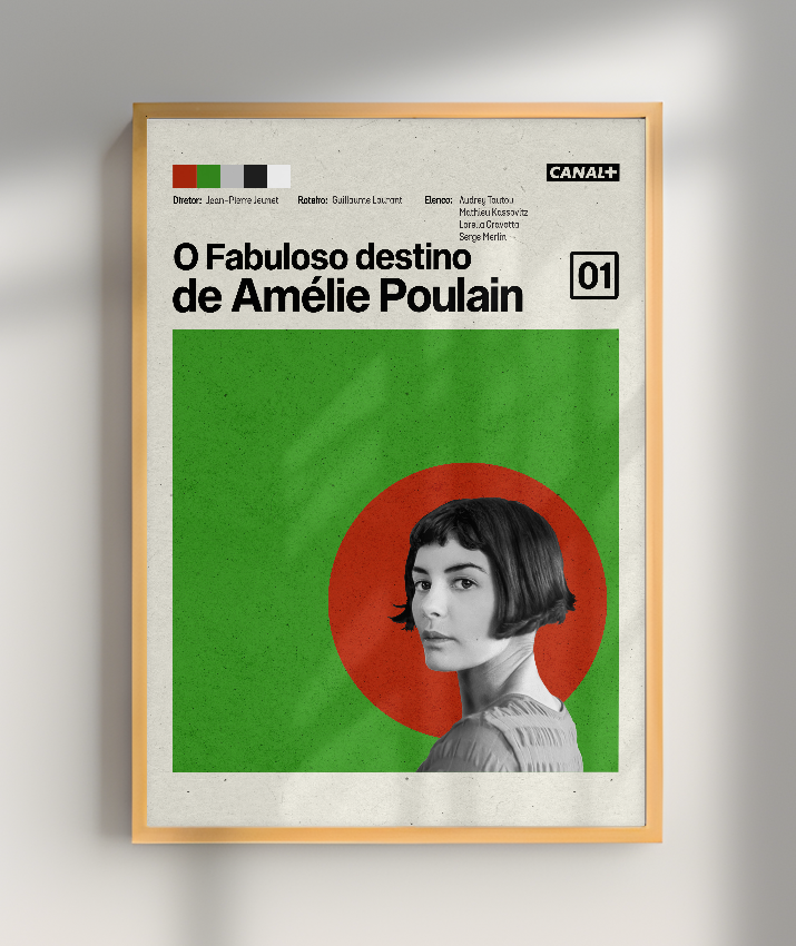 Quadro O Fabuloso Destino de Amélie Poulain Minimalista