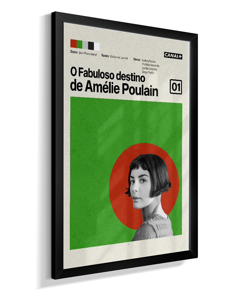 Quadro O Fabuloso Destino de Amélie Poulain Minimalista