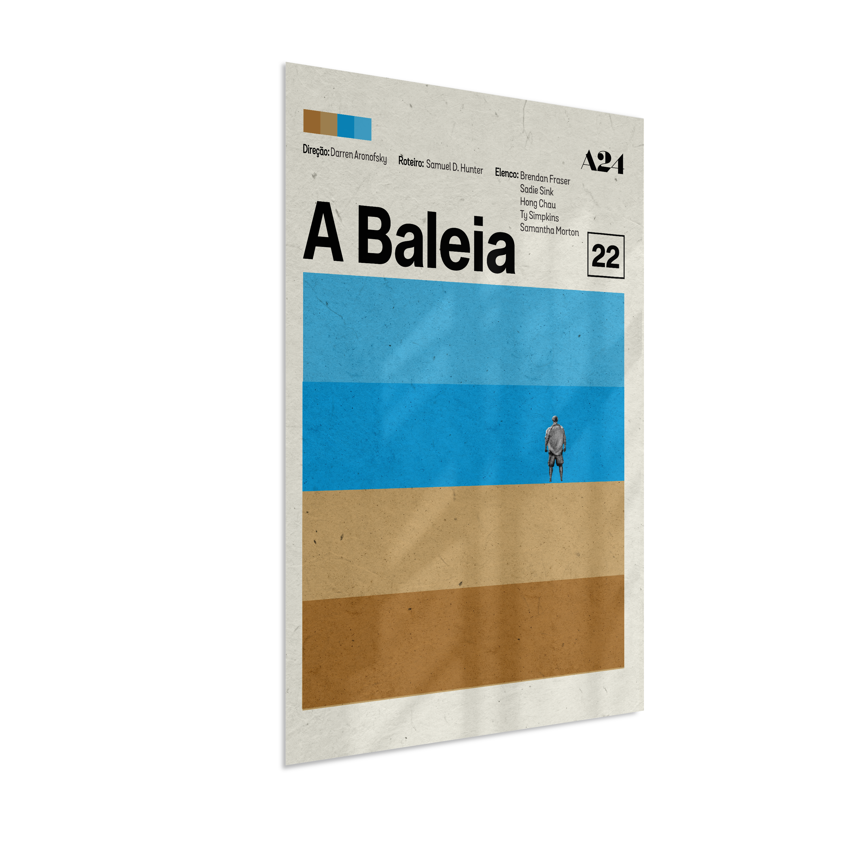 Quadro A Baleia Minimalista
