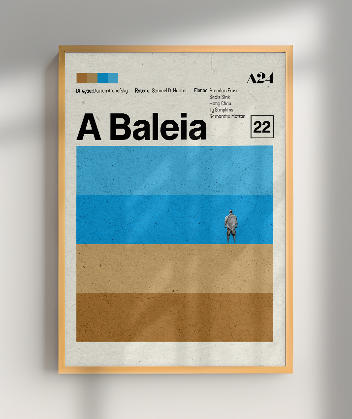 Quadro A Baleia Minimalista
