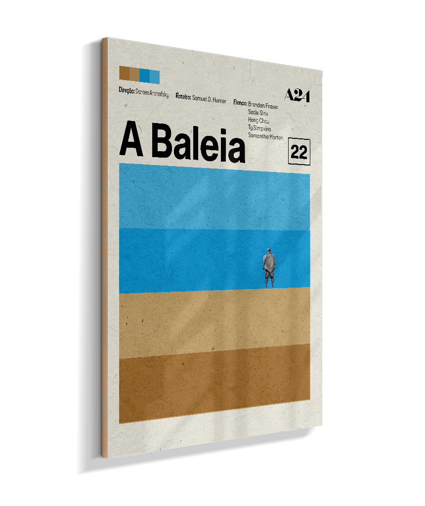Quadro A Baleia Minimalista