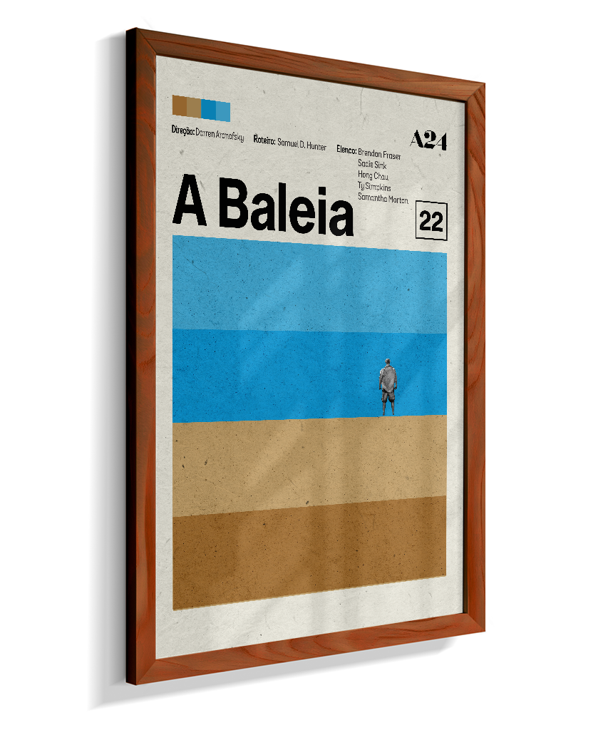 Quadro A Baleia Minimalista