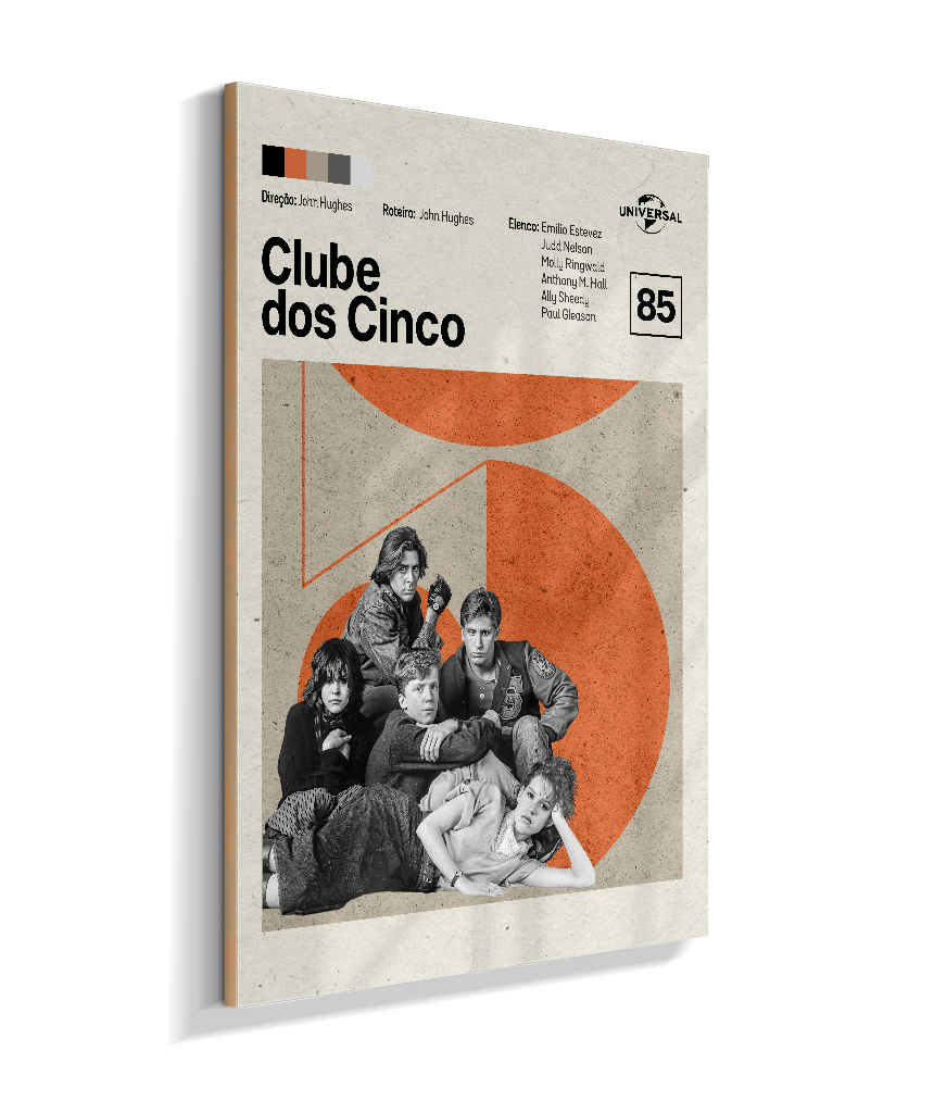 Quadro Clube dos Cinco Minimalista
