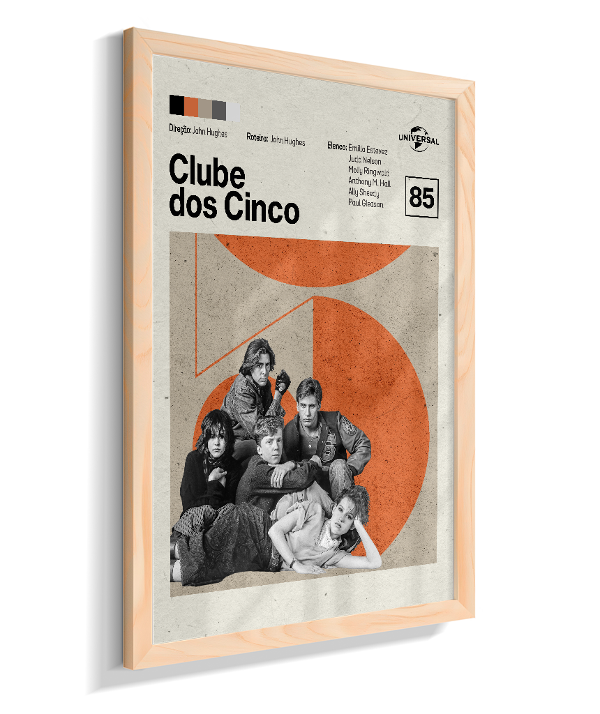Quadro Clube dos Cinco Minimalista