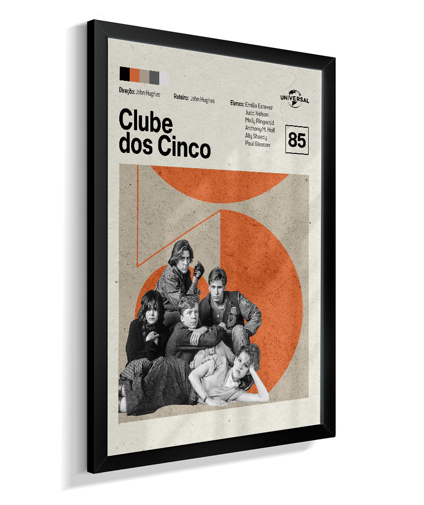 Quadro Clube dos Cinco Minimalista