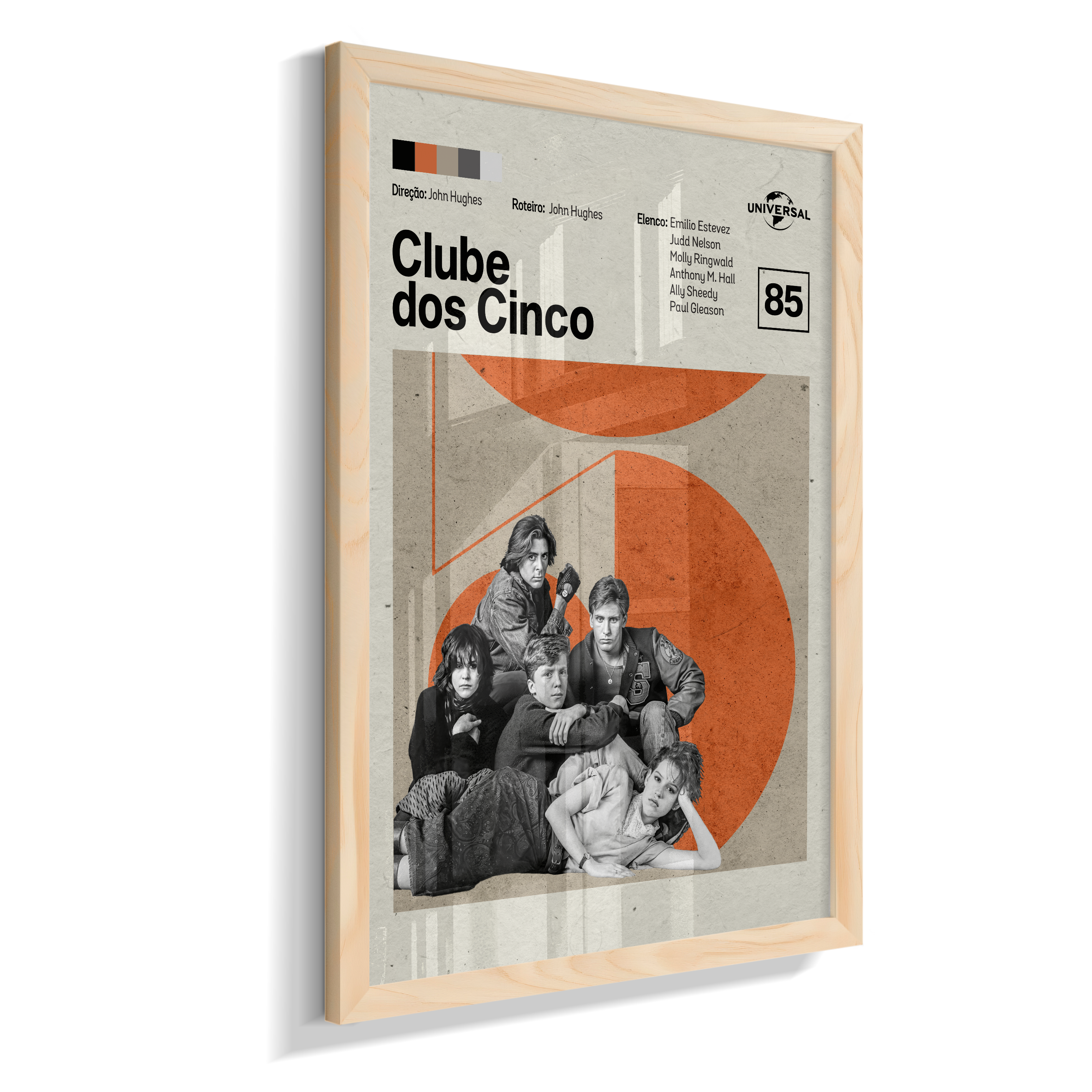 Quadro Clube dos Cinco Minimalista