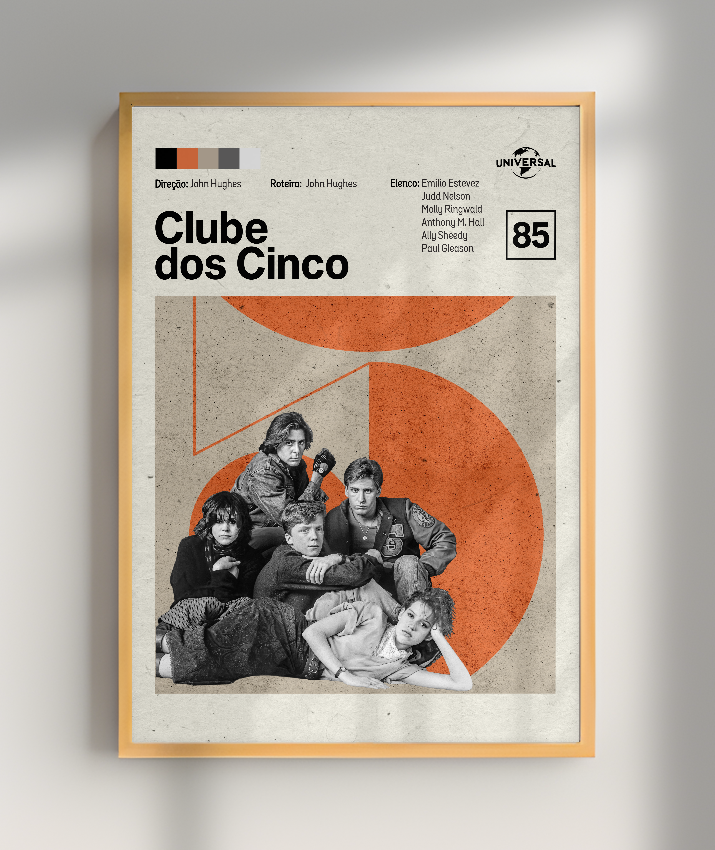 Quadro Clube dos Cinco Minimalista